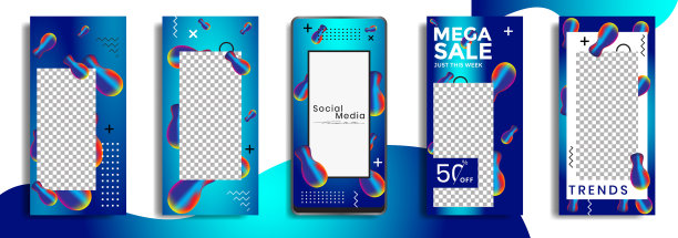 可编辑的社交媒体发布模板facebook图片下载