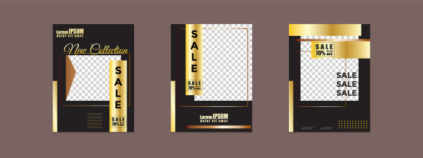 可编辑的方形社交网络模板图片下载