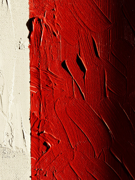 纹理红色油画画笔笔触图片下载