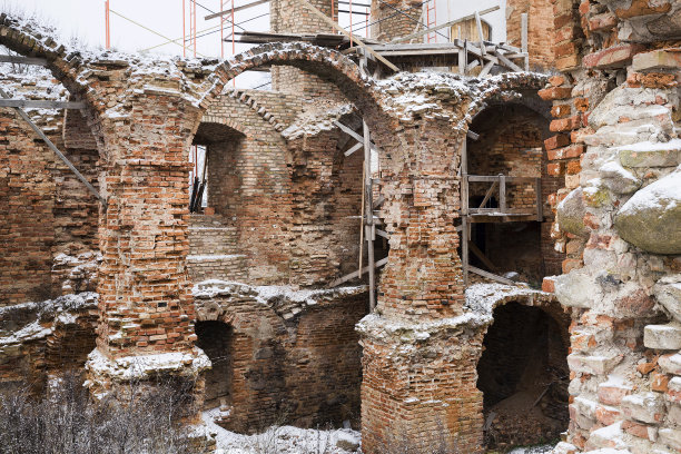 破旧的砖拱图片下载