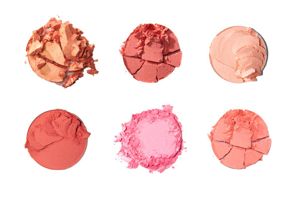 打破白色背景的化妆阴影后的纹理图片下载