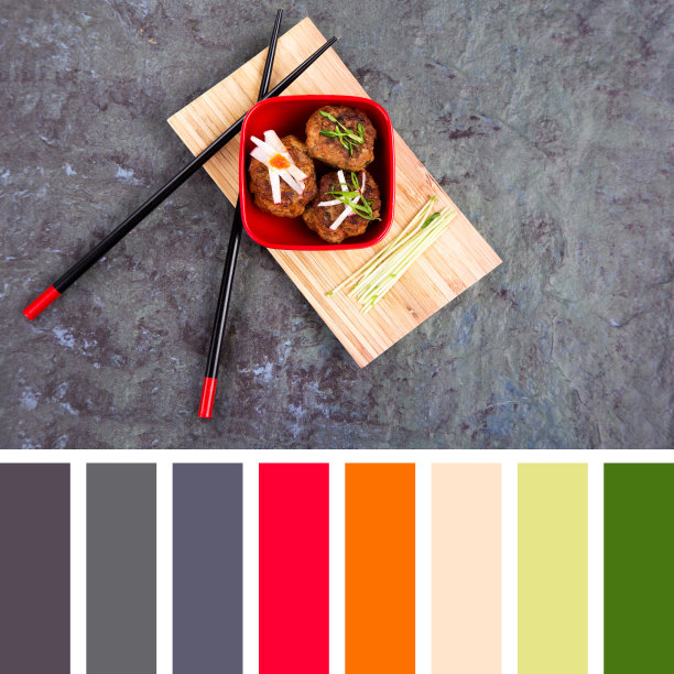 亚洲肉丸调色板图片下载