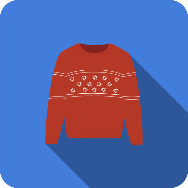 冬季暖红毛衣针织斯堪的纳维亚平图片下载