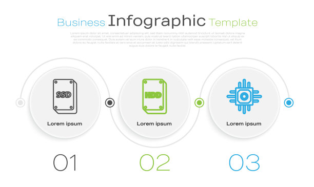设置线SSD卡硬盘驱动器HDD和图片下载