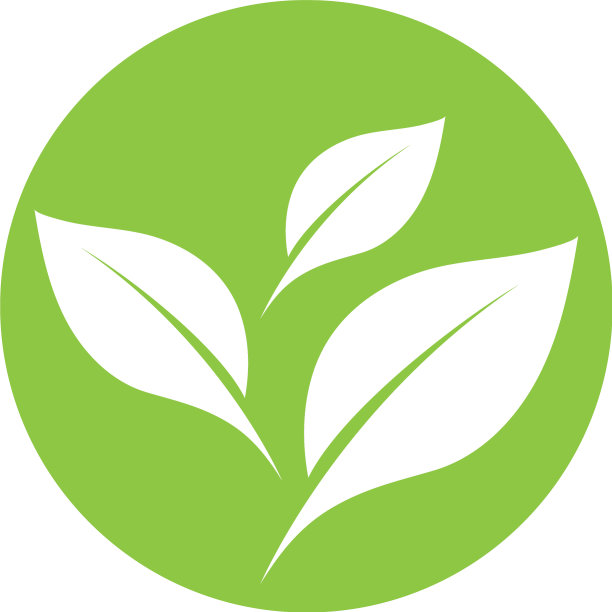 标志绿色树叶生态图片下载