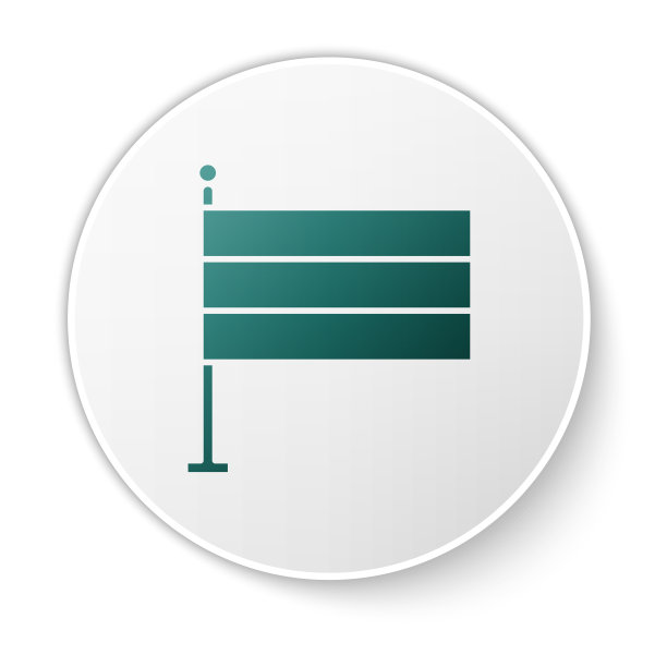 绿色德国国旗图标孤立在白色图片下载