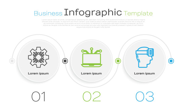 设置线处理器笔记本电脑和虚拟现实图片下载