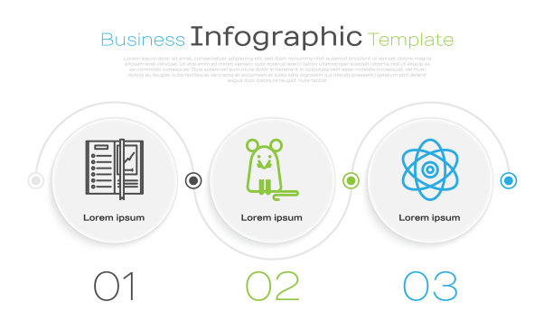设行笔记本老鼠和原子业务图片下载