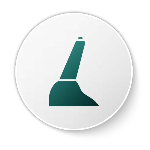 绿色汽车手刹图标隔离在白色图片下载