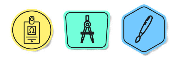 设线标识牌绘制罗盘和图片下载