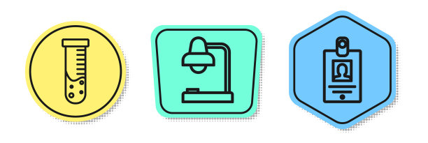 设试管和烧瓶化验室图片下载