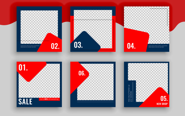 一套销售横幅模板设计。矢量插图。图片下载