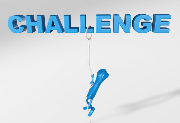 一个电话字符的3d渲染，旨在克服一个挑战图片下载