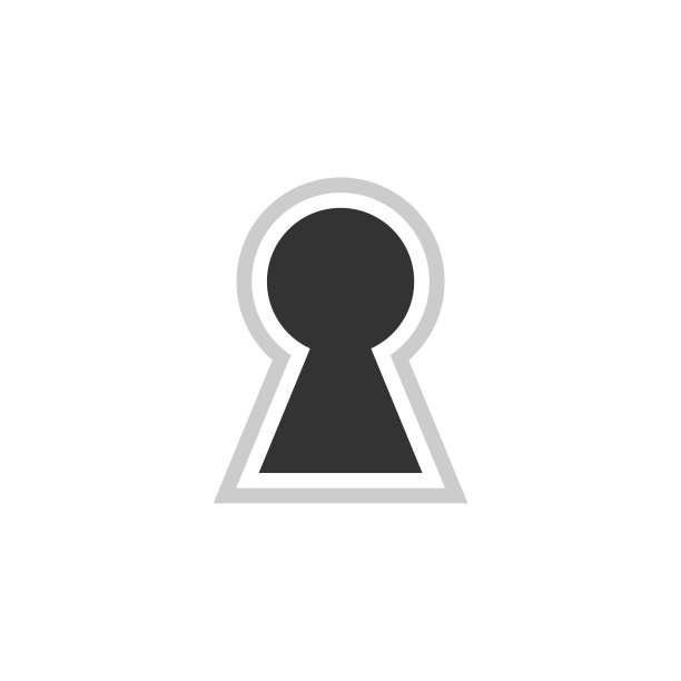 关键孔标志模板插图设计。向量EPS 10。图片下载