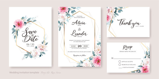 婚礼请柬保存日期谢谢您的回复图片下载