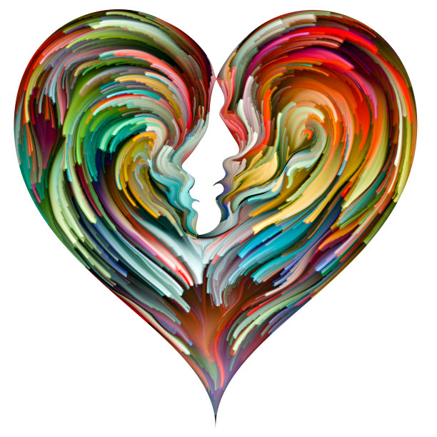 融合的心图片下载