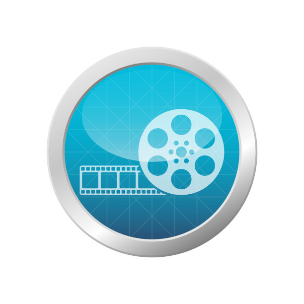 复古电影卷轴图标摄像机负片磁带卷电影胶片图片下载