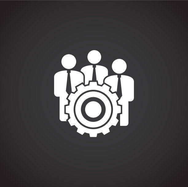 团队相关图标的背景图形图片下载