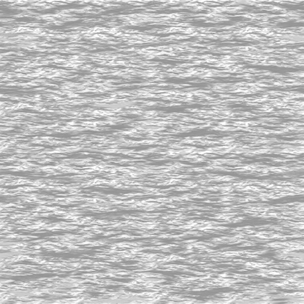 无缝模式与波浪，手绘插图图片下载