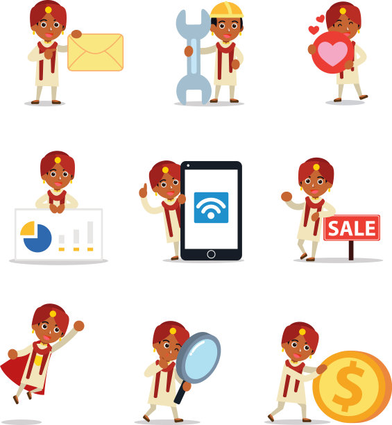 角色设定人在印度传统服装图片下载