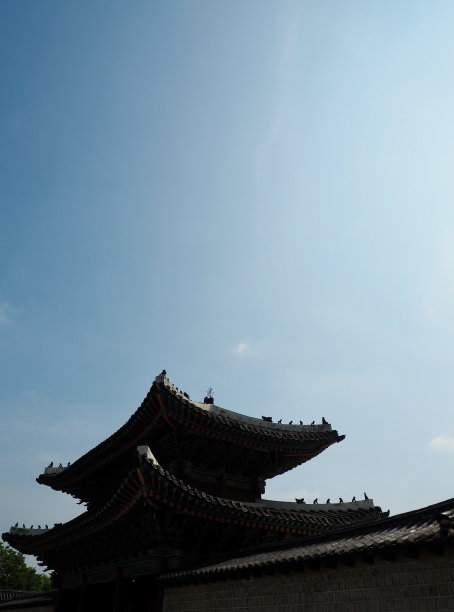 韩国传统宫殿长庚宫，传统建筑图片下载