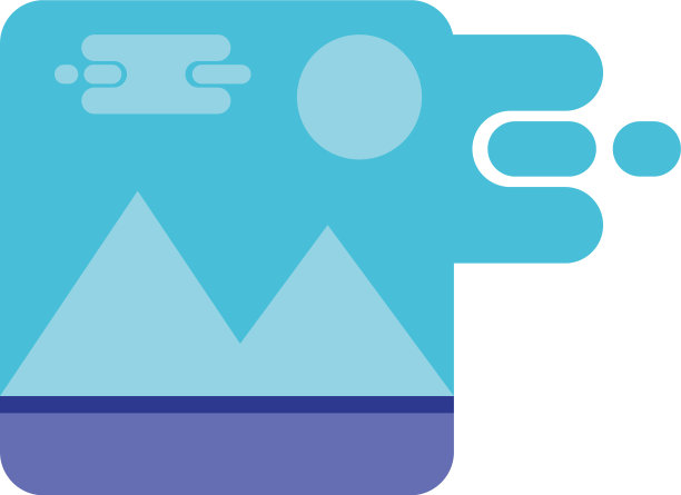 孤立的蓝色画面设计图片下载