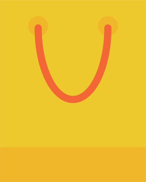 购物袋纸孤立图标图片下载