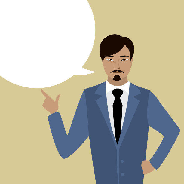 泡沫演讲的商人图片下载