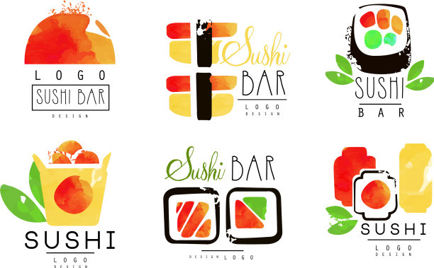 寿司店标识原创设计集合图片下载