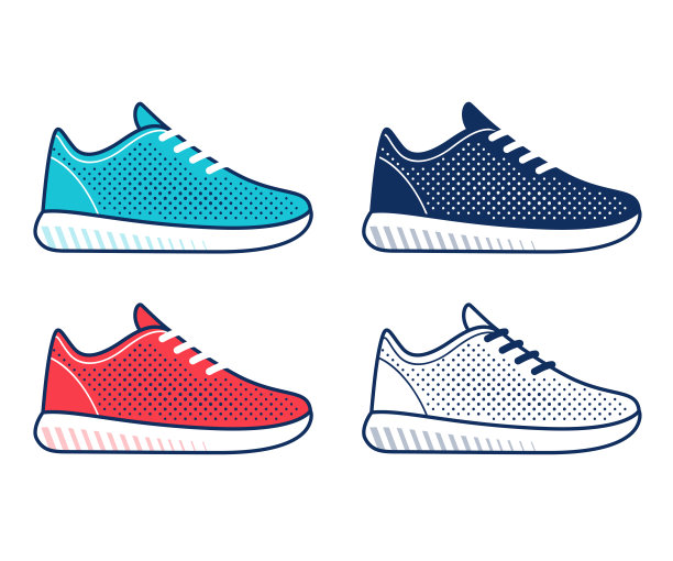 跑鞋图标集图片下载