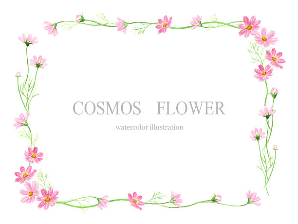 宇宙框架的水彩插图。图片下载