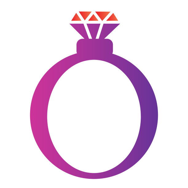 宝石戒指平象征浪漫婚礼或图片下载