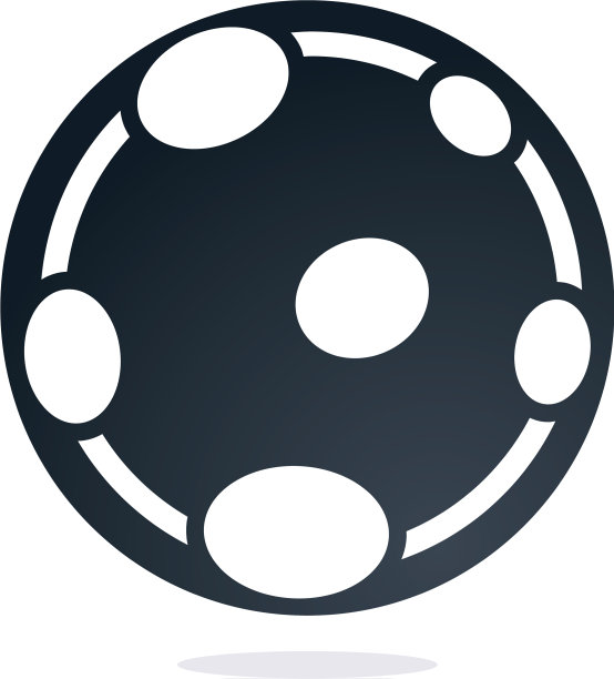 原子标志设计象征科学研究原子图片下载