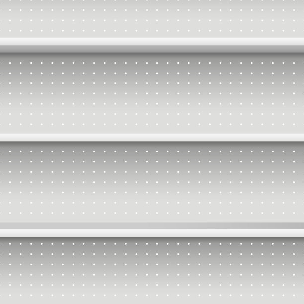 逼真的3d详细超市货架无缝图片下载