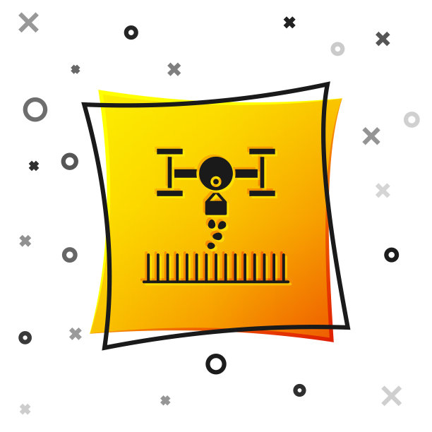 配有无人机控制的黑色智能农场图片下载