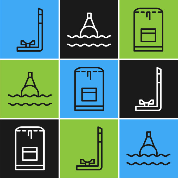 放好浮管背包和浮标图片下载