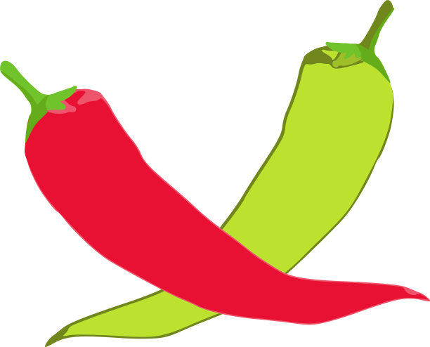 香蕉辣椒图标等距风格图片下载