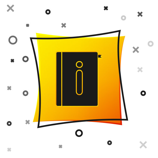 黑色用户手册图标隔离在白色图片下载