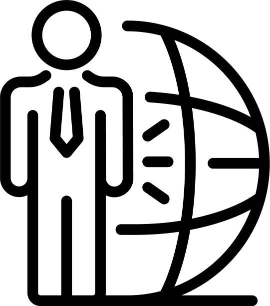 财务顾问图标轮廓风格图片下载