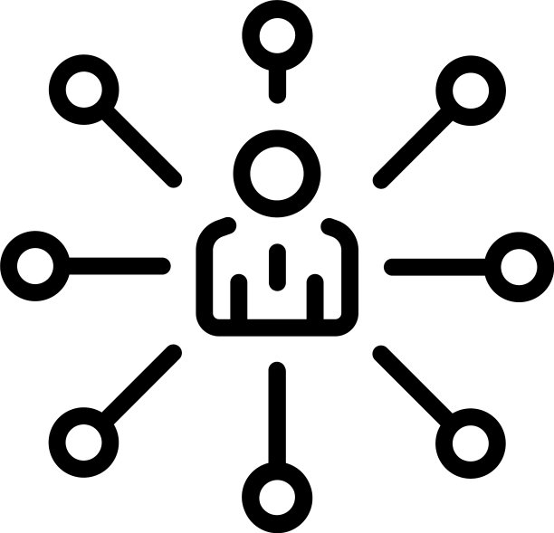 商业公司图标轮廓风格图片下载