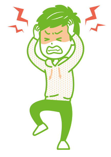 这是一个人被激怒的例子。矢量图像。图片下载