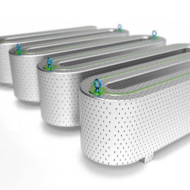 3d模型的自行车停车线圈图片下载