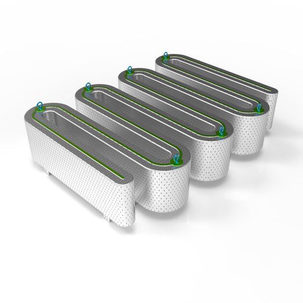 3d模型的自行车停车线圈图片下载