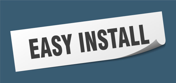 简易安装贴纸简易安装方形标志图片下载