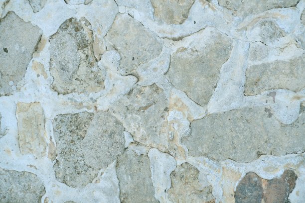 白灰石抹灰墙，纹理，背景图片下载