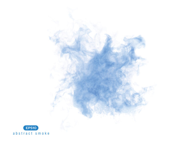 烟雾形状的抽象矢量图。图片下载