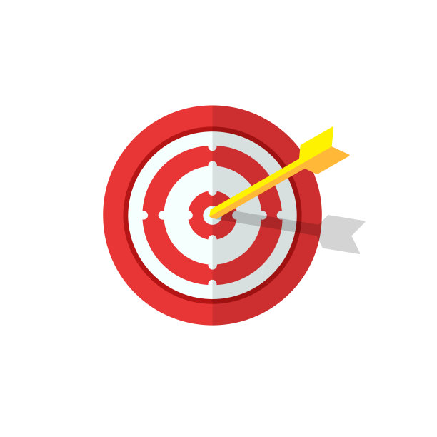 任务，目标图标或商业目标标志上孤立的白色背景。每股收益10向量图片下载