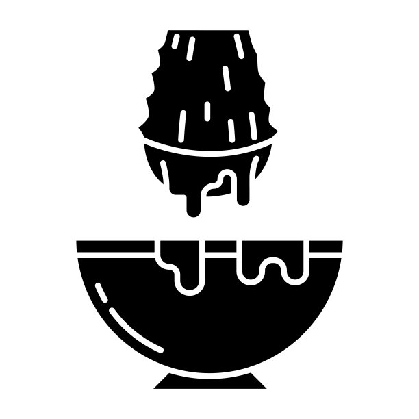 剪下芦荟芽黑色象形图标。药草提取物在碗。有机植物滴液瓶。用灰浆切成薄片。白色空间上的剪影符号。向量孤立的插图图片下载