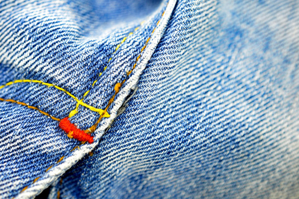 近距离纹理的牛仔裤形象图片下载