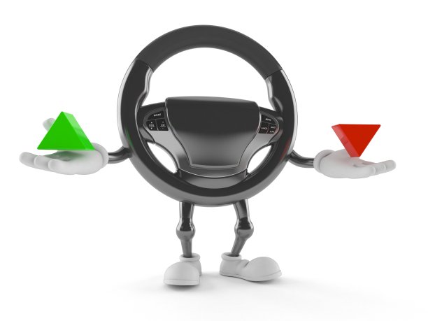 汽车方向盘character with up and down arrow图片下载